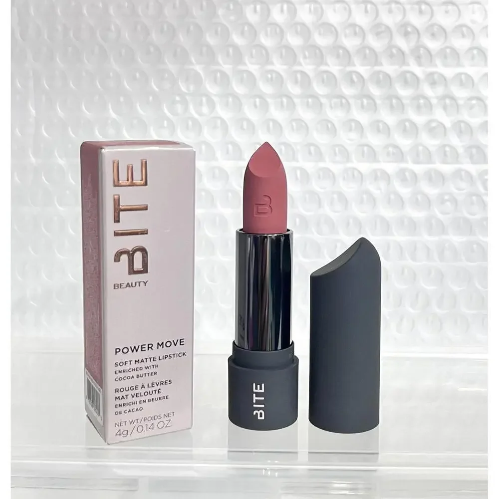 Bite Beauty Power Move Super Matte Lipstick Sesame Full‎ Size – NIB Authentic